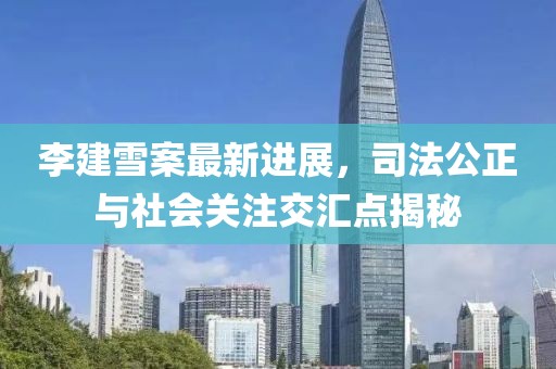 李建雪案最新進(jìn)展，司法公正與社會(huì)關(guān)注交匯點(diǎn)揭秘