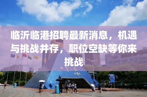 臨沂臨港招聘最新消息，機遇與挑戰(zhàn)并存，職位空缺等你來挑戰(zhàn)