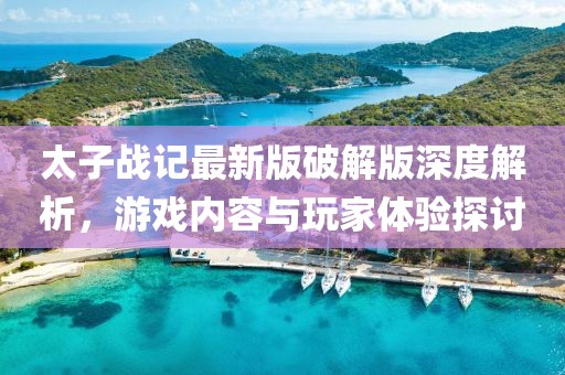 太子戰(zhàn)記最新版破解版深度解析，游戲內(nèi)容與玩家體驗探討