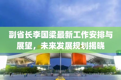 副省長李國梁最新工作安排與展望，未來發(fā)展規(guī)劃揭曉
