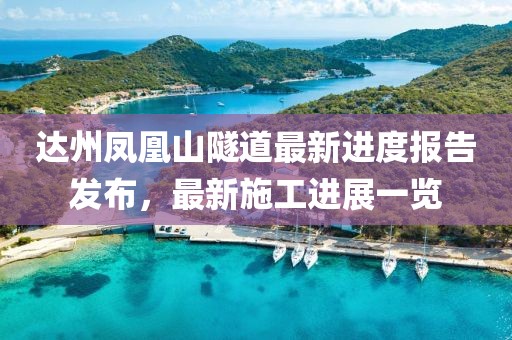 達(dá)州鳳凰山隧道最新進(jìn)度報(bào)告發(fā)布，最新施工進(jìn)展一覽