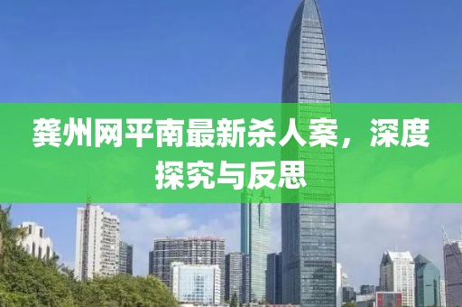龔州網平南最新殺人案，深度探究與反思