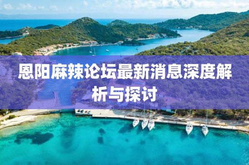 恩陽麻辣論壇最新消息深度解析與探討