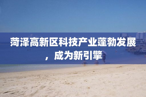 菏澤高新區(qū)科技產(chǎn)業(yè)蓬勃發(fā)展，成為新引擎