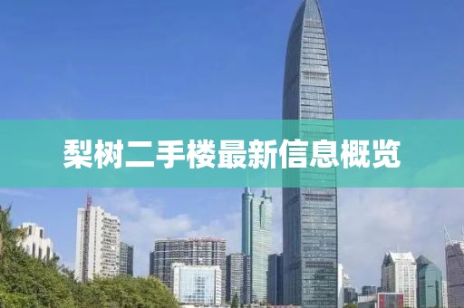 梨樹二手樓最新信息概覽