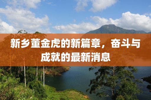 新鄉(xiāng)董金虎的新篇章，奮斗與成就的最新消息