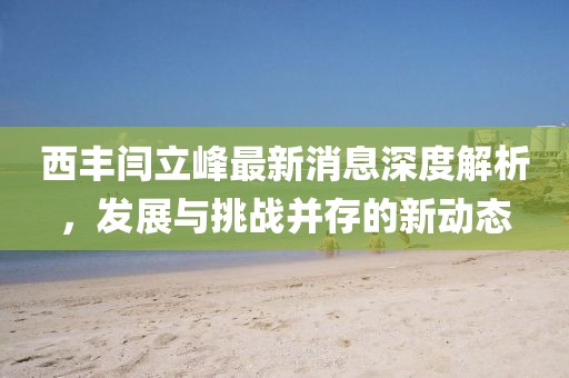 西豐閆立峰最新消息深度解析，發(fā)展與挑戰(zhàn)并存的新動態(tài)