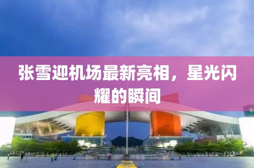 張雪迎機(jī)場最新亮相，星光閃耀的瞬間