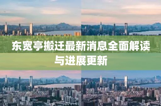 東寬亭搬遷最新消息全面解讀與進展更新