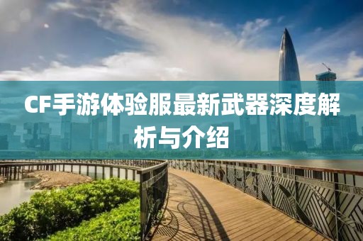 CF手游體驗(yàn)服最新武器深度解析與介紹