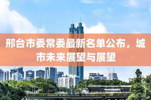 邢臺(tái)市委常委最新名單公布，城市未來展望與展望