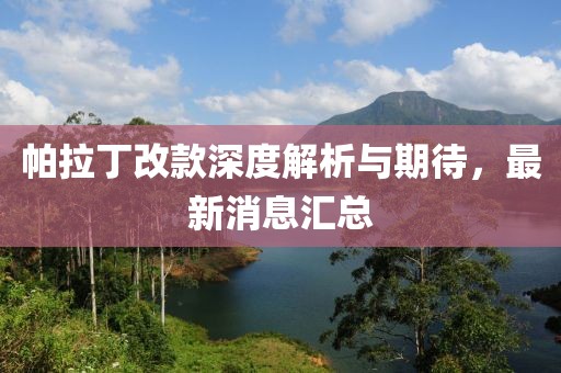 帕拉丁改款深度解析與期待，最新消息匯總