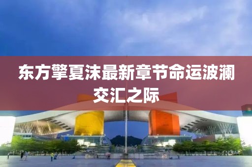 東方擎夏沫最新章節(jié)命運(yùn)波瀾交匯之際