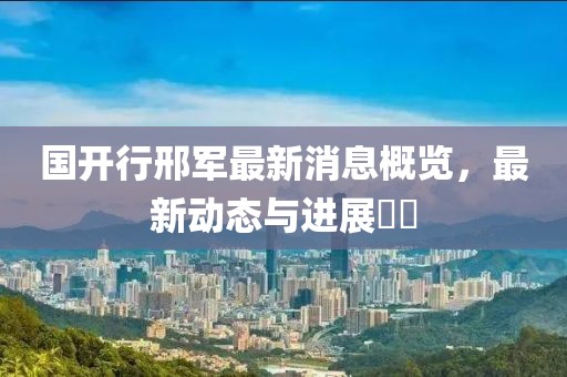 國開行邢軍最新消息概覽，最新動態(tài)與進展??