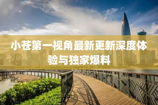 小蒼第一視角最新更新深度體驗(yàn)與獨(dú)家爆料