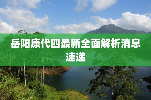 岳陽康代四最新全面解析消息速遞