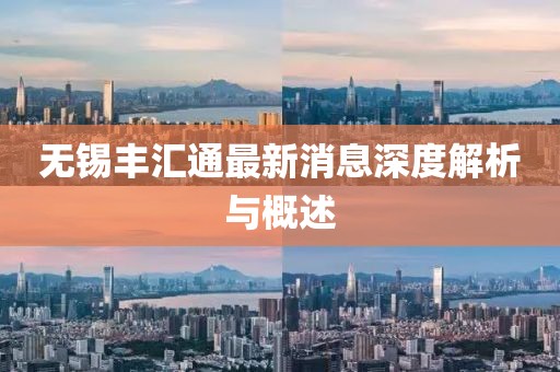無錫豐匯通最新消息深度解析與概述