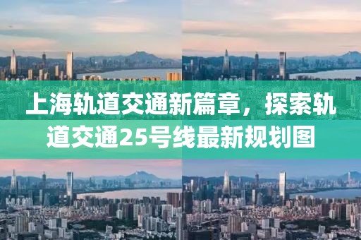 上海軌道交通新篇章，探索軌道交通25號線最新規(guī)劃圖