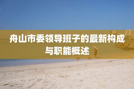 舟山市委領導班子的最新構成與職能概述