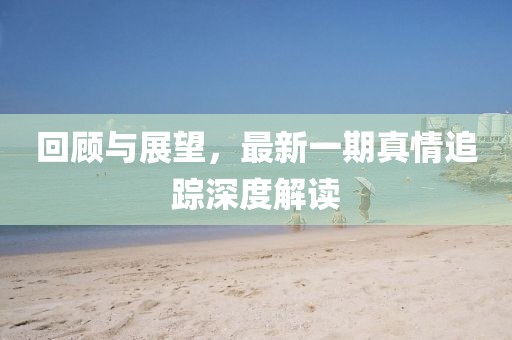 回顧與展望，最新一期真情追蹤深度解讀