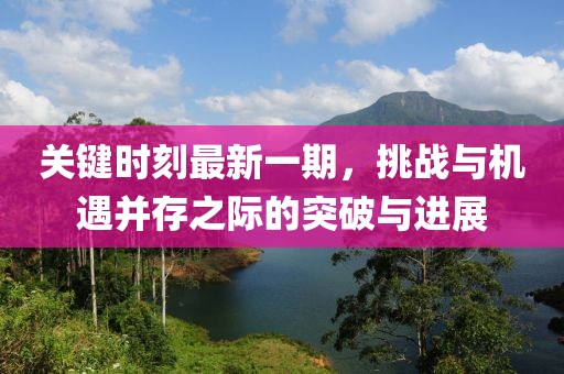關(guān)鍵時刻最新一期，挑戰(zhàn)與機遇并存之際的突破與進展