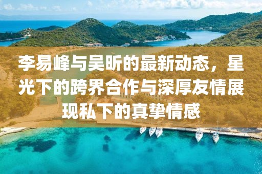 李易峰與吳昕的最新動態(tài)，星光下的跨界合作與深厚友情展現(xiàn)私下的真摯情感