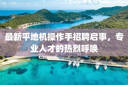 最新平地機(jī)操作手招聘啟事，專業(yè)人才的熱烈呼喚