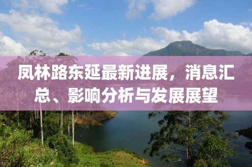 鳳林路東延最新進(jìn)展，消息匯總、影響分析與發(fā)展展望