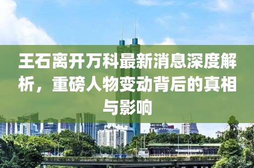 王石離開萬科最新消息深度解析，重磅人物變動背后的真相與影響