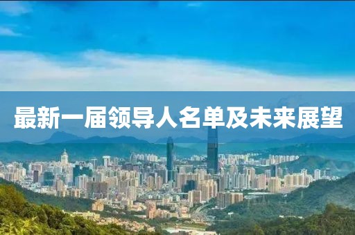 最新一屆領(lǐng)導(dǎo)人名單及未來展望