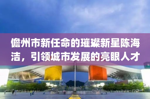 儋州市新任命的璀璨新星陳海潔，引領(lǐng)城市發(fā)展的亮眼人才