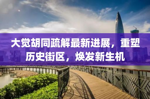 大覺胡同疏解最新進(jìn)展，重塑歷史街區(qū)，煥發(fā)新生機(jī)