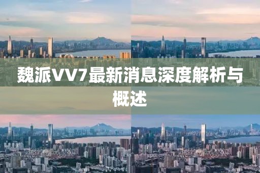 魏派VV7最新消息深度解析與概述