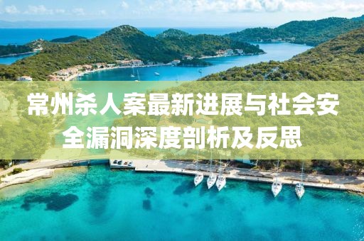 常州殺人案最新進展與社會安全漏洞深度剖析及反思