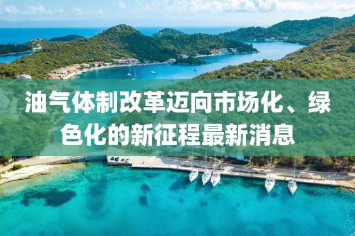 油氣體制改革邁向市場化、綠色化的新征程最新消息
