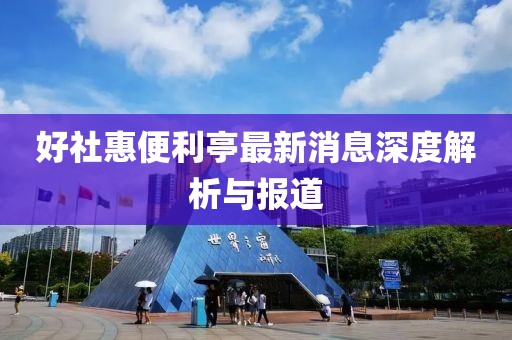 好社惠便利亭最新消息深度解析與報(bào)道