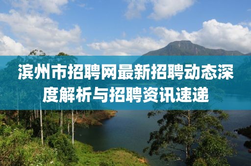 濱州市招聘網(wǎng)最新招聘動態(tài)深度解析與招聘資訊速遞