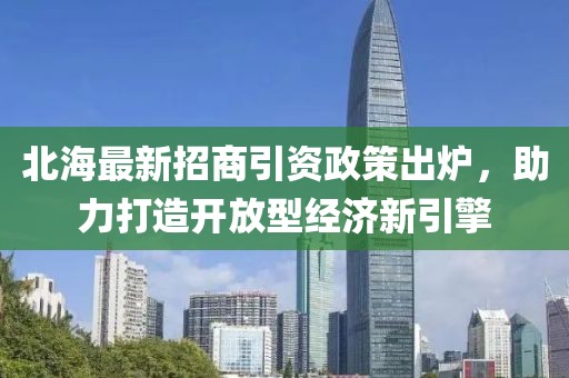 北海最新招商引資政策出爐，助力打造開放型經(jīng)濟(jì)新引擎