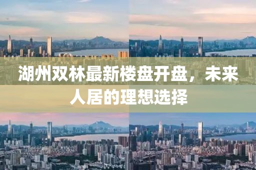 湖州雙林最新樓盤開盤，未來人居的理想選擇