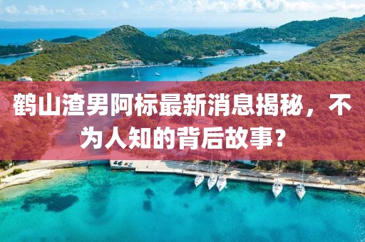 鶴山渣男阿標(biāo)最新消息揭秘，不為人知的背后故事？