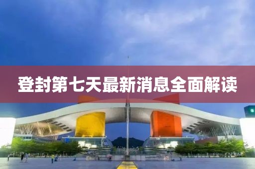 登封第七天最新消息全面解讀