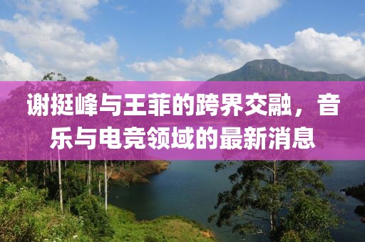 謝挺峰與王菲的跨界交融，音樂與電競領(lǐng)域的最新消息