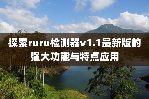 探索ruru檢測(cè)器v1.1最新版的強(qiáng)大功能與特點(diǎn)應(yīng)用