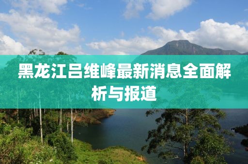 黑龍江呂維峰最新消息全面解析與報(bào)道