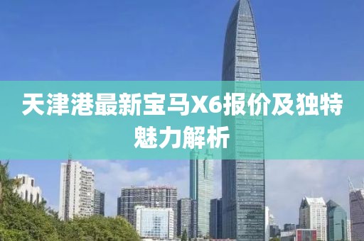 天津港最新寶馬X6報價及獨特魅力解析