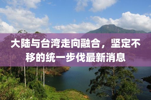 大陸與臺灣走向融合，堅(jiān)定不移的統(tǒng)一步伐最新消息