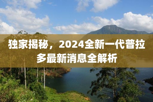 獨(dú)家揭秘，2024全新一代普拉多最新消息全解析