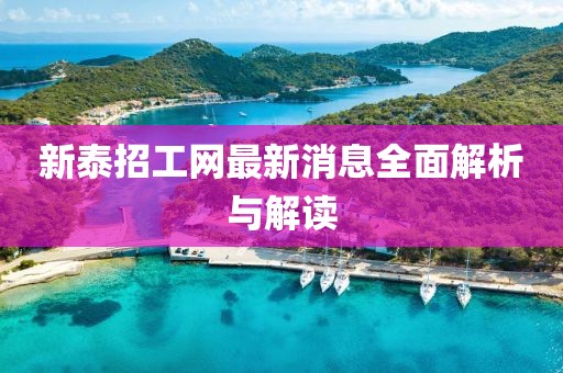 新泰招工網(wǎng)最新消息全面解析與解讀