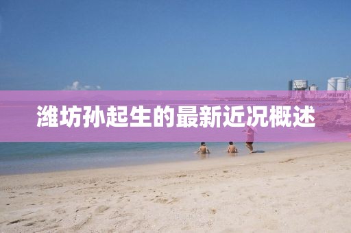 濰坊孫起生的最新近況概述