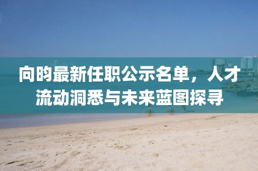 向昀最新任職公示名單，人才流動洞悉與未來藍(lán)圖探尋